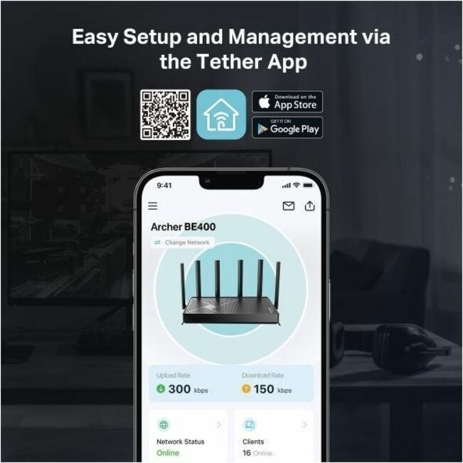 TP Link Archer BE400 - BE6500 Dual-Band Wi-Fi 7 Router