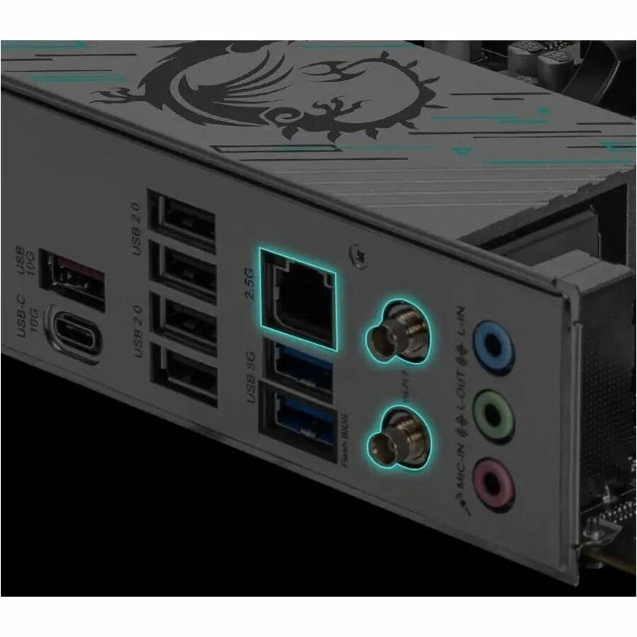 MSI B840 GAMING PLUS WIFI Gaming Desktop Motherboard - Intel B840 Chipset - Socket AM5 - ATX