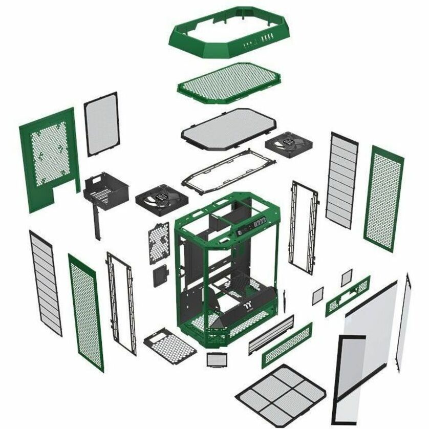 Thermaltake The Tower 600 Racing Green Mid Tower Chassis