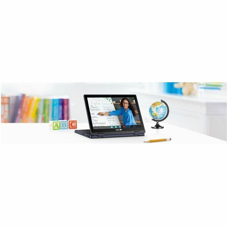 Asus BR1204F BR1204FTA-YS24T-S 12.2" Touchscreen Rugged Convertible 2 in 1 Notebook - WUXGA - Intel N-Series N250 - 8 GB - 128 GB SSD - Mineral Gray