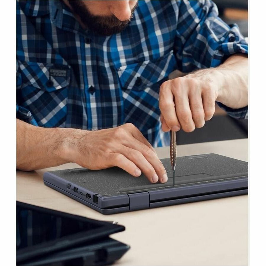 Asus BR1204F BR1204FTA-YS24T-S 12.2" Touchscreen Rugged Convertible 2 in 1 Notebook - WUXGA - Intel N-Series N250 - 8 GB - 128 GB SSD - Mineral Gray