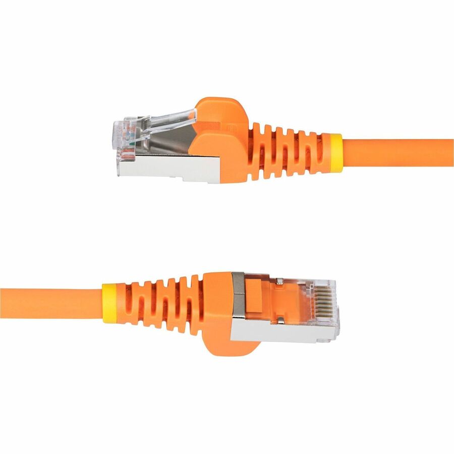 StarTech.com 6ft Orange CAT6a Ethernet Cable, Snagless RJ45, 10G, 100W PoE, S/FTP, LSZH, 27AWG Bare Copper, 500MHz, Shielded Network Cord