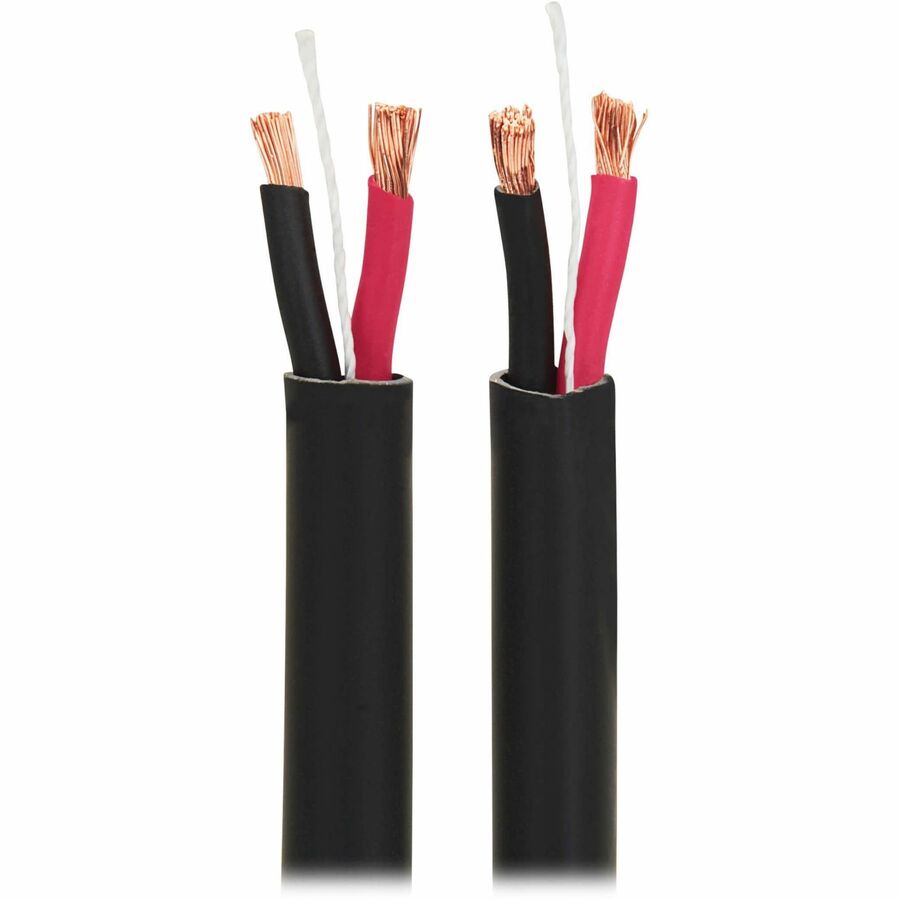 Eaton Tripp Lite Series 2-Conductor Bulk Speaker Wire, Plenum and Riser Rated, 16 AWG, 250 ft. (76.2 m)