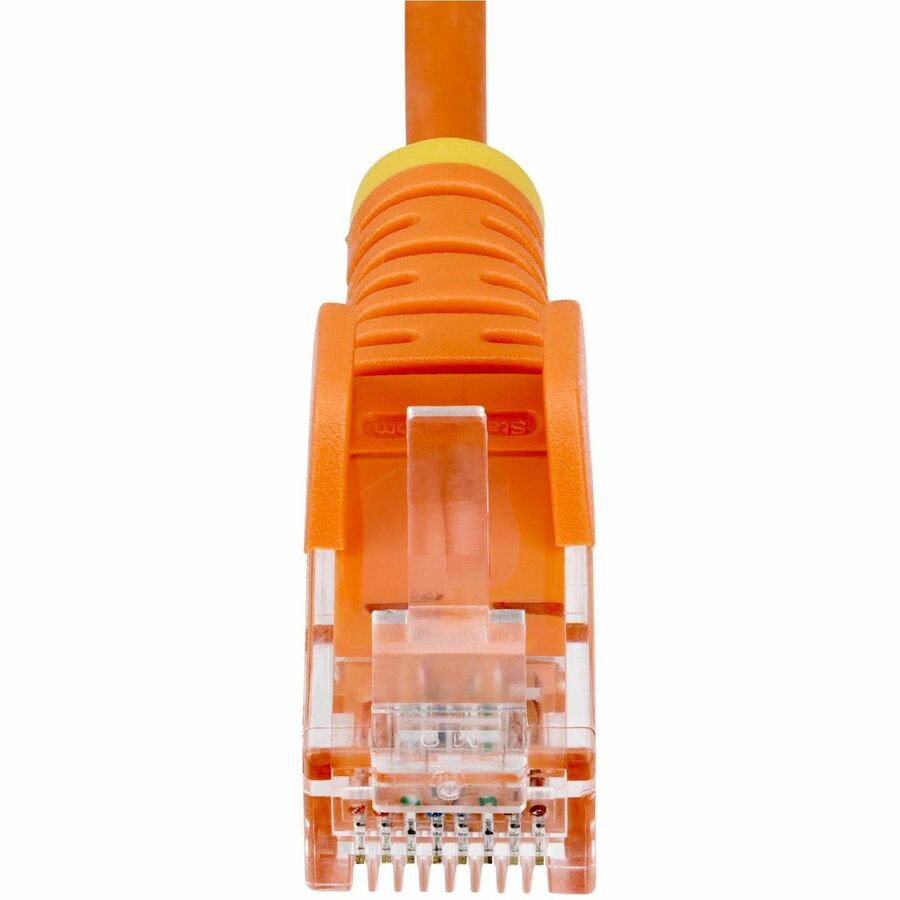 StarTech.com 4ft Orange Slim CAT6 Ethernet Cable, Slim Snagless RJ45, UTP, LSZH, 28AWG Bare Copper, Slim Network Patch Cord, Fluke Tested