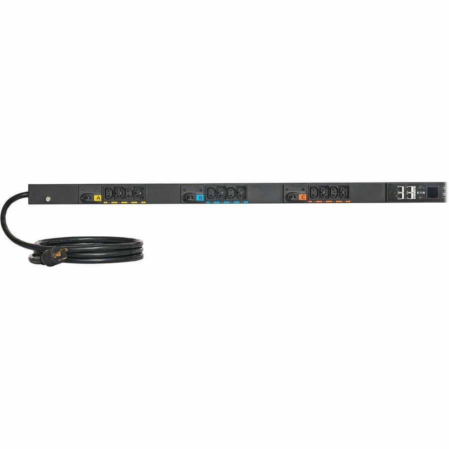 Eaton Single-Phase Managed Rack PDU G4, 208V, 24 Outlets, 24A, 5.8kW, L6-30 Input, 10 ft. Cord, 0U Vertical