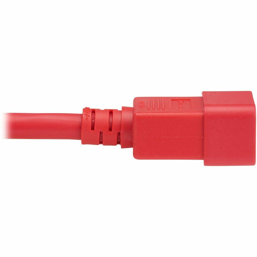 Eaton Tripp Lite Series Power Cord, C20 to C21 - Heavy-Duty, 20A, 250V, 12 AWG, 3 ft. (0.9 m), Red
