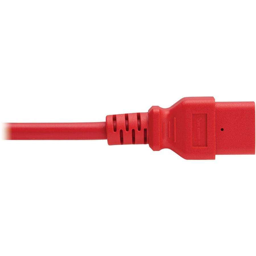 Eaton Tripp Lite Series Power Cord, C14 to C21 - Heavy-Duty, 15A, 250V, 14 AWG, 4 ft. (1.2 m), Red