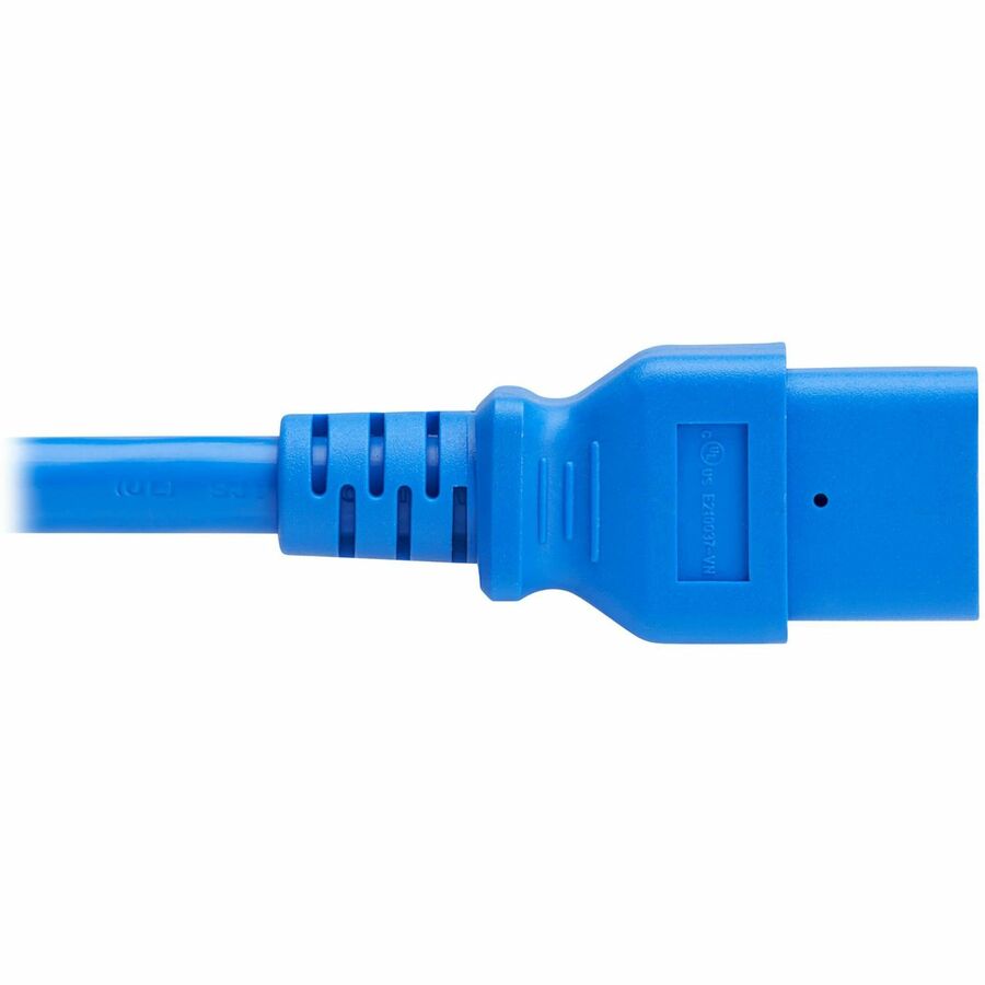 Eaton Tripp Lite Series Power Cord, C20 to C21 - Heavy-Duty, 20A, 250V, 12 AWG, 4 ft. (1.2 m), Blue