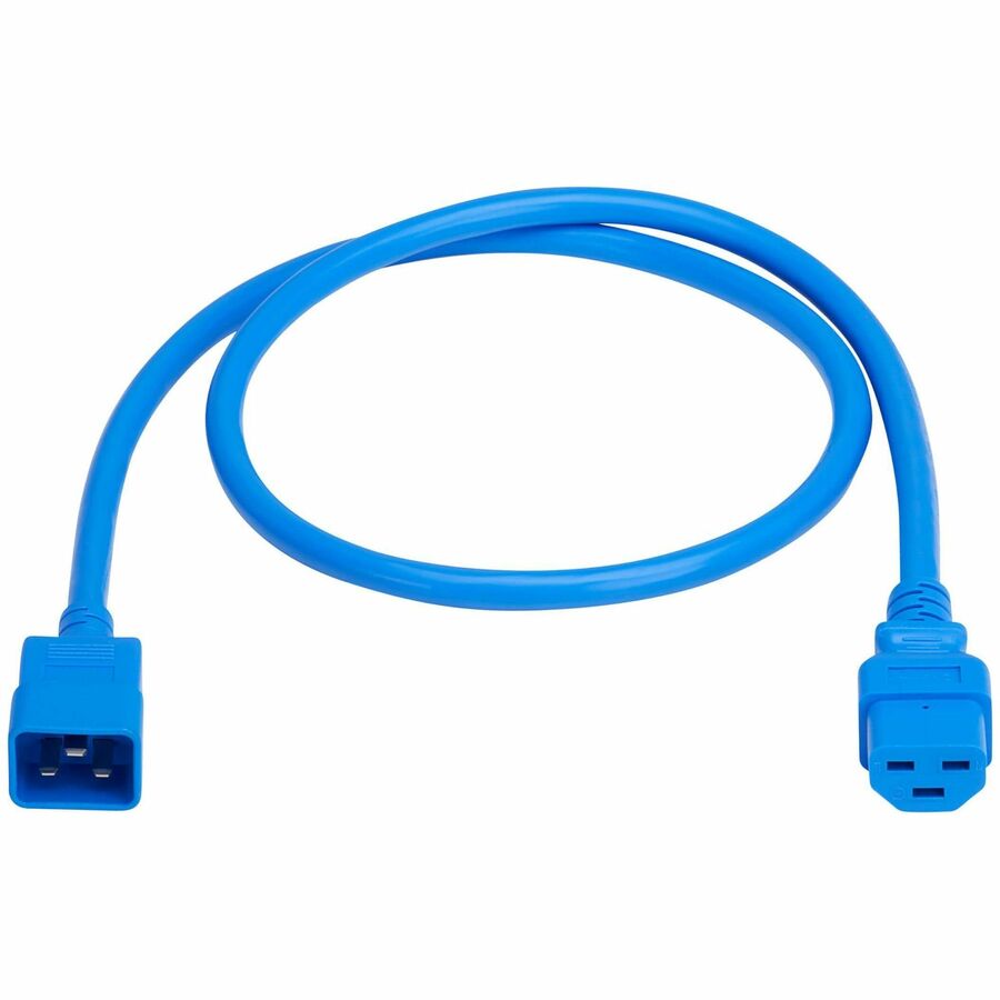 Eaton Tripp Lite Series Power Cord, C20 to C21 - Heavy-Duty, 20A, 250V, 12 AWG, 4 ft. (1.2 m), Blue