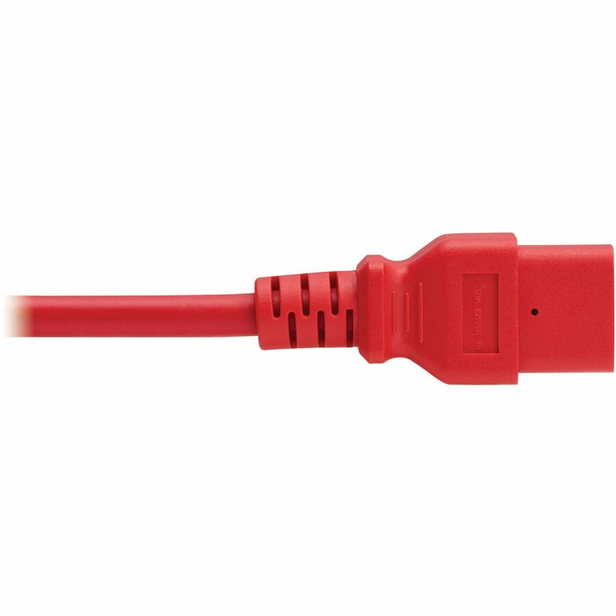 Eaton Tripp Lite Series Power Cord, C14 to C21 - Heavy-Duty, 15A, 250V, 14 AWG, 5 ft. (1.5 m), Red