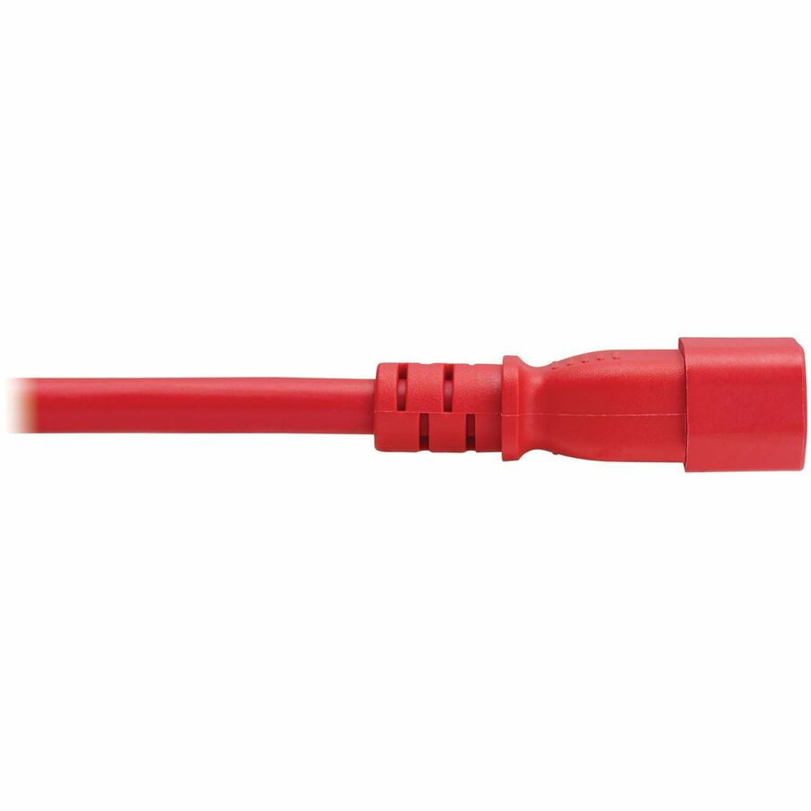 Eaton Tripp Lite Series Power Cord, C14 to C21 - Heavy-Duty, 15A, 250V, 14 AWG, 5 ft. (1.5 m), Red