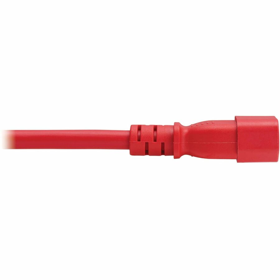 Eaton Tripp Lite Series Power Cord, C14 to C21 - Heavy-Duty, 15A, 250V, 14 AWG, 2 ft. (0.6 m), Red