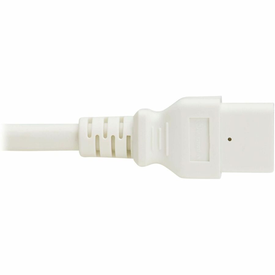 Eaton Tripp Lite Series Power Cord, C20 to C21 - Heavy-Duty, 20A, 250V, 12 AWG, 2 ft. (0.6 m), White