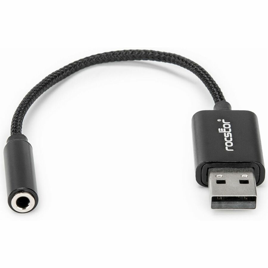 Rocstor USB Type-A to 3.5 mm Headphone Jack Adapter
