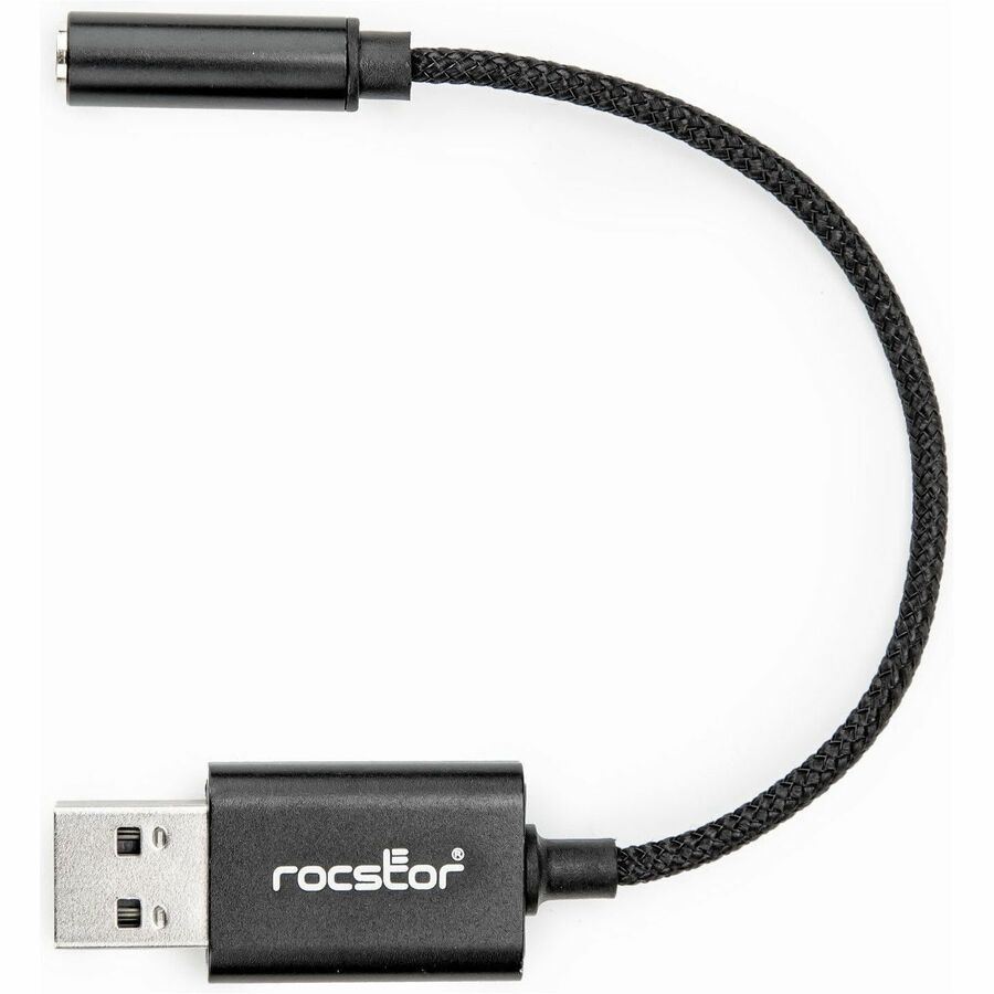 Rocstor USB Type-A to 3.5 mm Headphone Jack Adapter