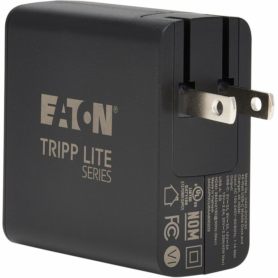 Eaton Tripp Lite Series Travel-Sized USB-C Dock and Charger - 4K HDMI, USB 3.2 Gen 1, 45W PD Charging