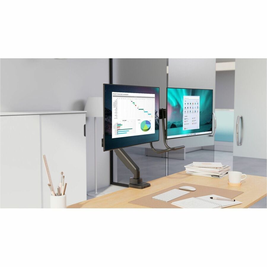Kensington SmartFit Desk Mount for Monitor - Space Gray - Horizontal