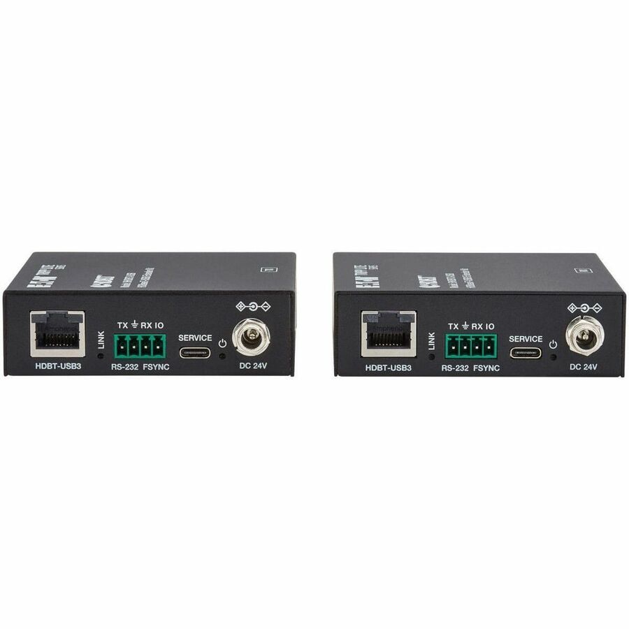 Eaton Tripp Lite Series HDBaseT-USB3 over Cat6a Extender Kit, 4 USB-A 3.2 Gen 1 Ports, PoC, RS-232, Up to 328 ft. (100 m), TAA