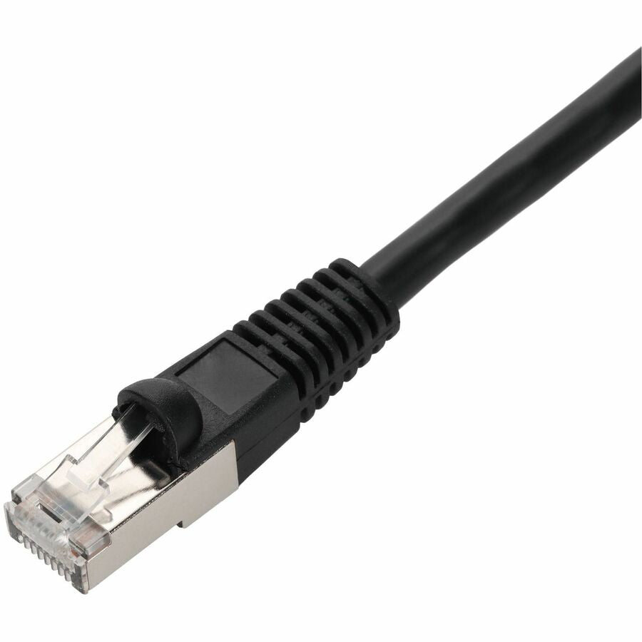 AddOn 4ft Black CAT 7 Shielded (S/FTP) PVC Ethernet Cable Snagless Bubble Boot RJ-45 M/M