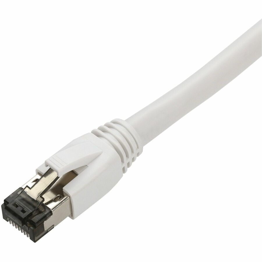 AddOn 5ft White CAT 8 Shielded (S/FTP) PVC Ethernet Cable Snagless Easy Boot RJ-45 M/M