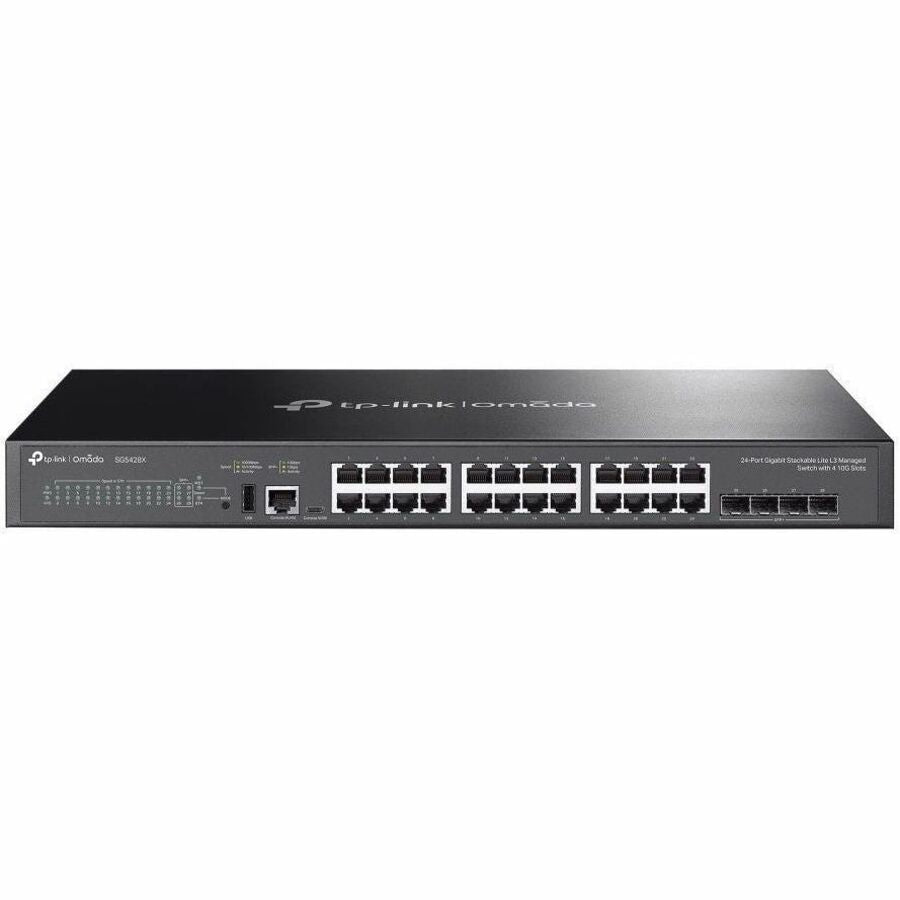 Omada Omada 24-Port Gigabit Stackable Lite L3 Managed Switch with 4 10G Slots