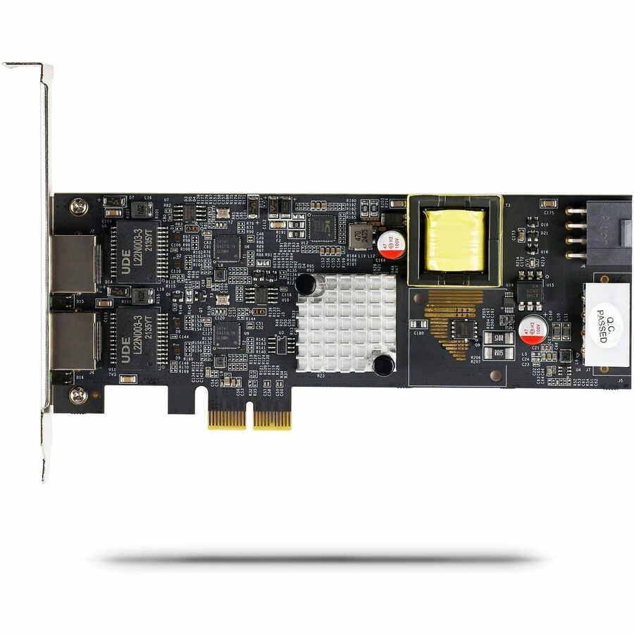 StarTech.com 2-Port 2.5Gbps PCI Express PoE Network Card, Dual Intel I225-V, PCIe 802.3af/at PoE+ Multi-Gigabit Ethernet NIC