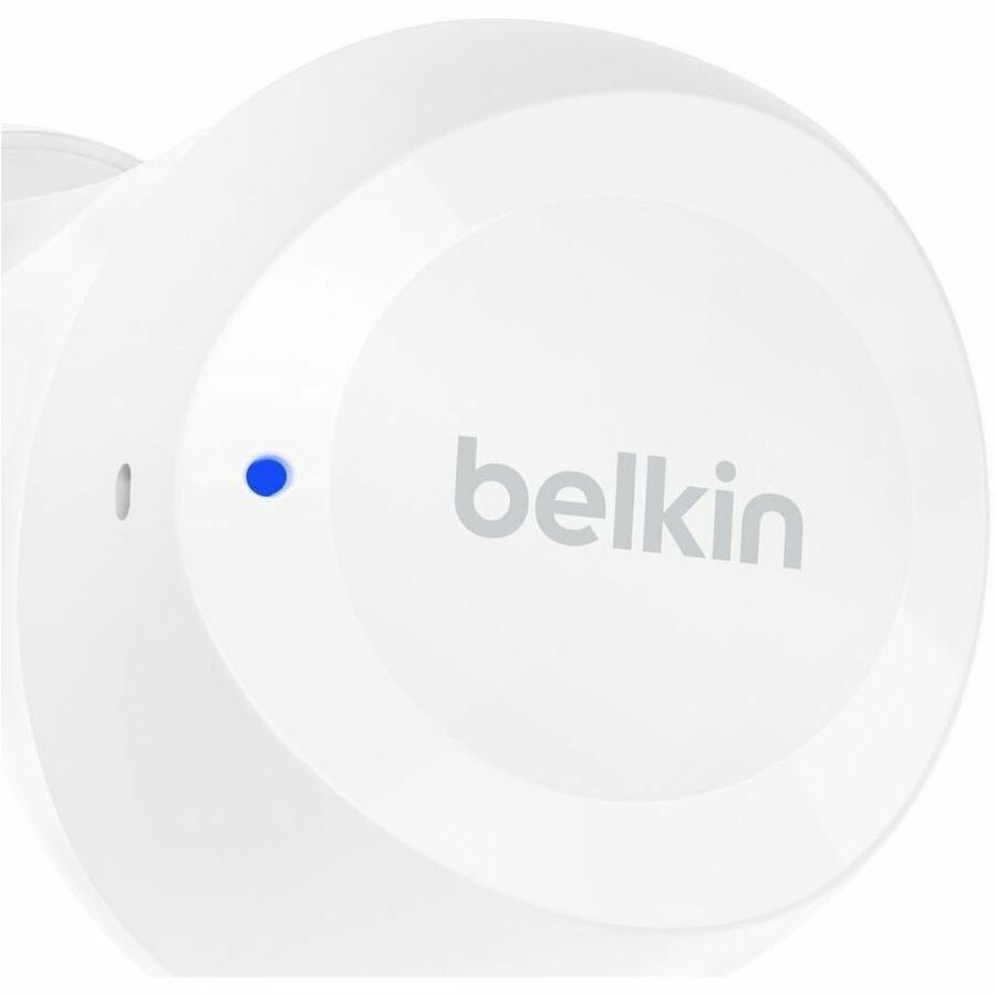 Belkin SOUNDFORM BOLT TRUE WIRELESS EARBUDS WHITE - battery life - 9 hours - Bluetooth, 0.24 in, AUC009fqWHV2, M3