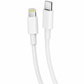 4XEM 1FT USB-C to Lightning Cable (White) - MFi Certified