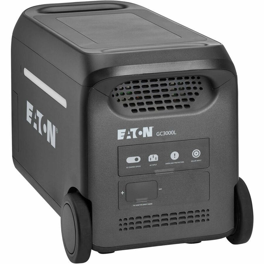 Eaton Portable Power Station - 3000W, Lithium-Ion (LFP), AC, DC, USB-A, USB-C, QC 3.0, LCD, Expandable Runtime