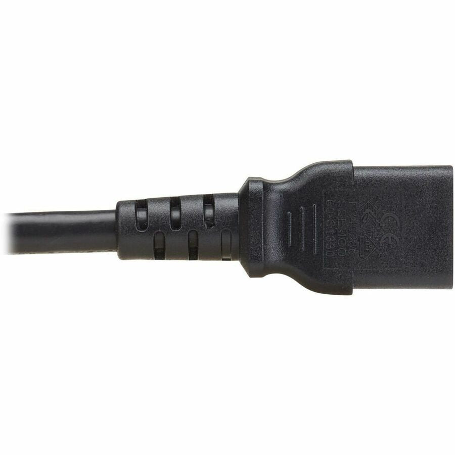 Eaton Tripp Lite Series PDU Power Cord, C13 to P-Lock C14- North America and Europe Rated, 10A, 250V, 18AWG, 10ft, Black
