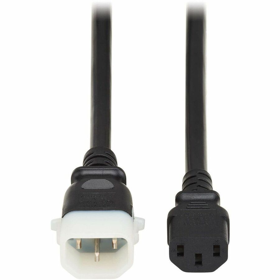 Eaton Tripp Lite Series PDU Power Cords, C13 to P-Lock C14 - Heavy-Duty, 15A, 250V, 14 AWG, 10 ft. (3.1 m), Black, 6 Pack