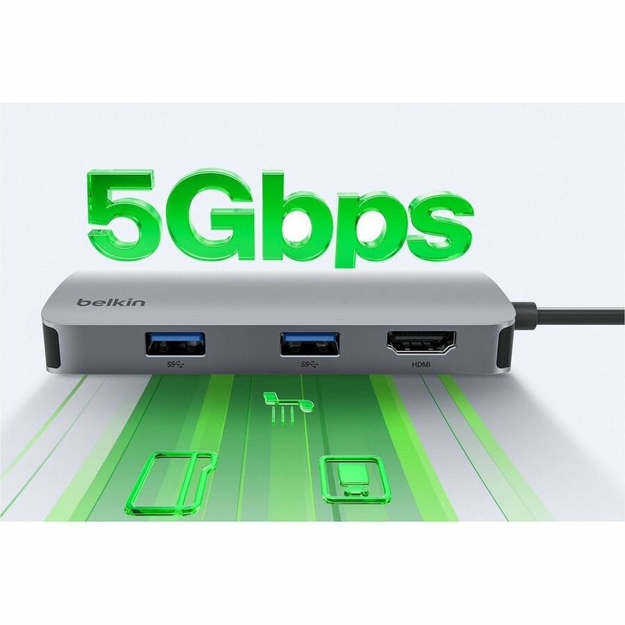 Belkin Connect USB-C 5-in-1 Multiport Hub