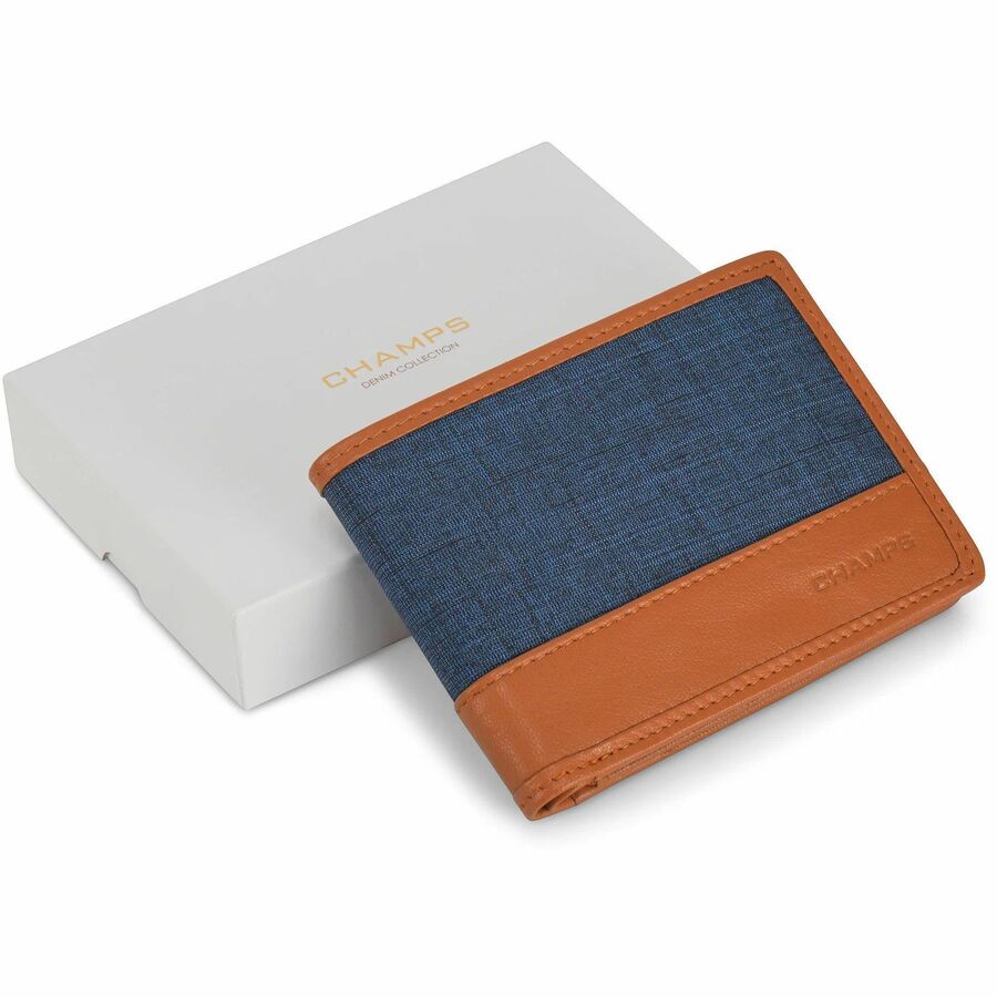 Champs MW-116-TAN/BLUE, 3.88 oz, RFID Resistant