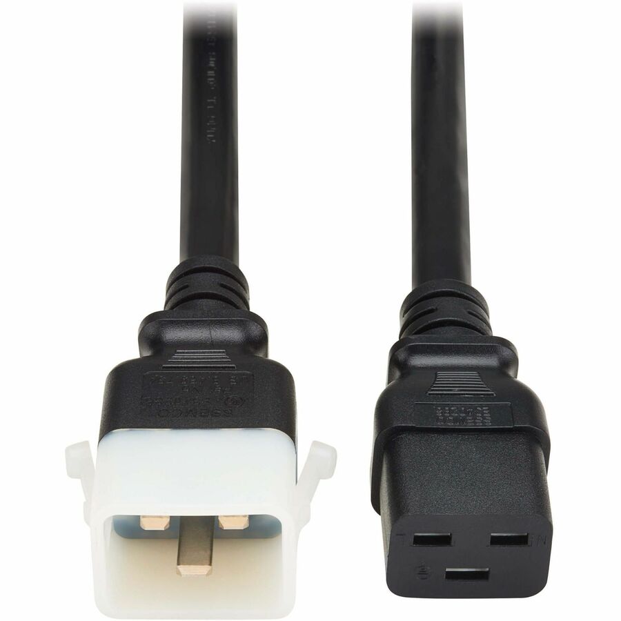 Eaton Tripp Lite Series PDU Power Cord, C19 to P-Lock C20 - Heavy-Duty, 20A, 250V, 12 AWG, 4 ft. (1.2 m), Black