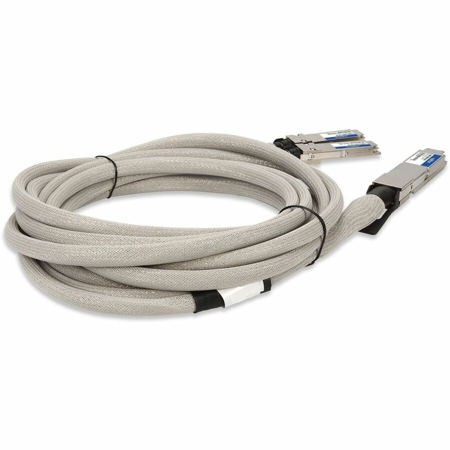 AddOn Arista Networks C-O800-2Q400-1M Compatible TAA 800GBase-CU OSFP to 2xQSFP112 Direct Attach Cable (Passive Twinax, 1m)