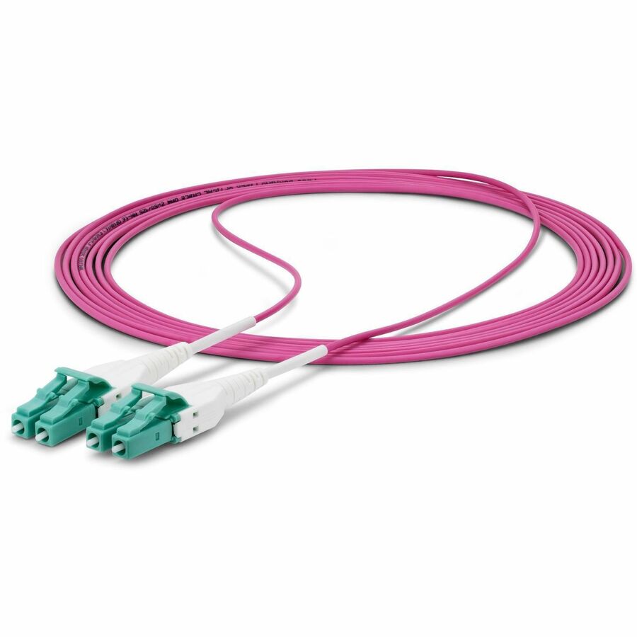 StarTech OM4 Multimode Fiber Cable, 131.23 ft, Fiber Optic, OM4RLCLC40M, Purple
