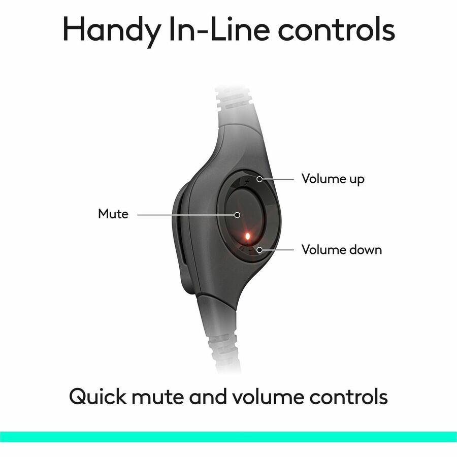 Logitech H390 Headset 6.23 ft