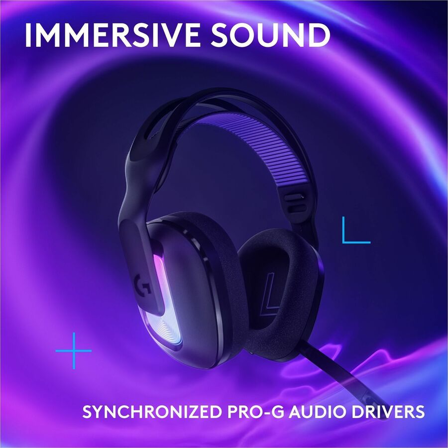 Logitech G522 LIGHTSPEED Wireless Gaming Headset, LIGHTSYNC RGB, Full Bandwidth Mic, Advanced Synchronized Audio, Tri-Connectivity with LIGHTSPEED, Bluetooth, Black