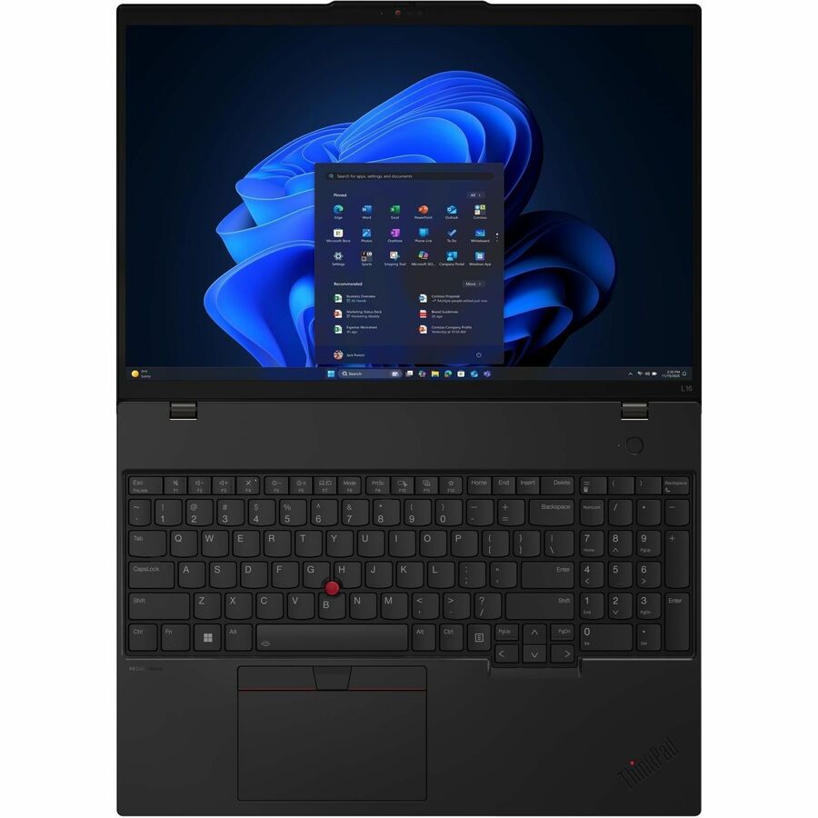 Lenovo ThinkPad L16 Gen 2 21SA0027US 16" Notebook - WUXGA - 60 Hz - Intel Core Ultra 5 2nd Gen 225U - 32 GB - 512 GB SSD - English Keyboard - Black