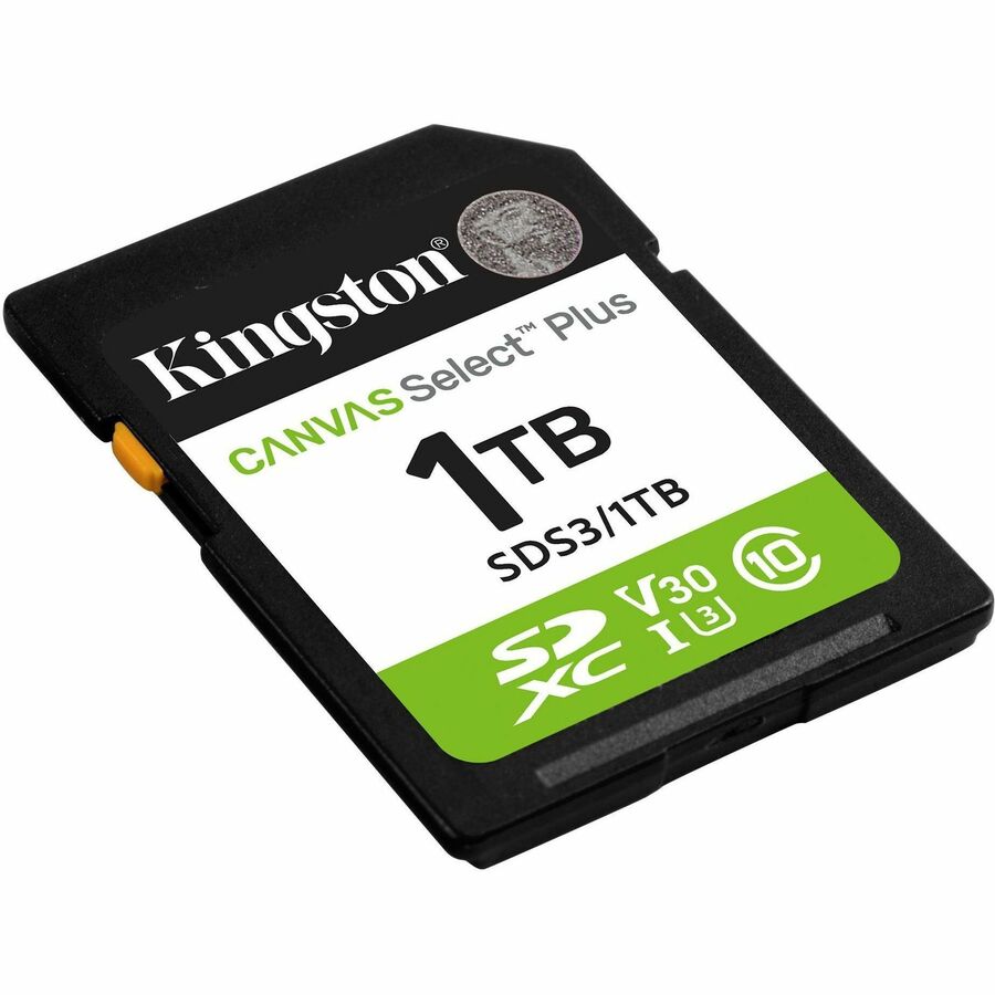Kingston Canvas Select Plus 1 TB Class 10/UHS-I (U3) V10 SDXC - 1