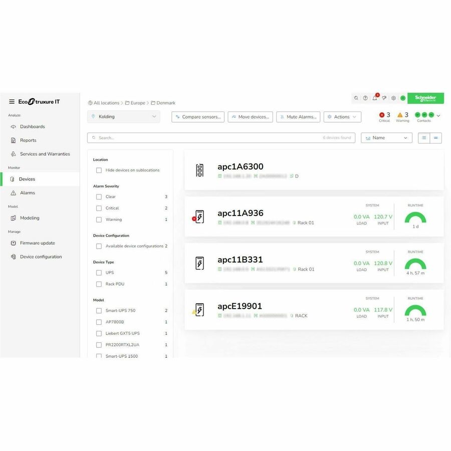 Schneider Subscription, Ecostruxure IT Expert, 5 years, 500 nodes, Digital, Remote monitoring and management of Data Centers.