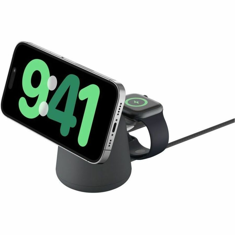 Belkin Qi2 2/1 WIRELESS CHARGING DOCK CHARCOAL MASS, WIZ027TTH36