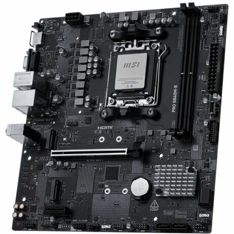 MSI B840M-B Gaming Desktop Motherboard - AMD B840 Chipset - Socket AM5 - Micro ATX