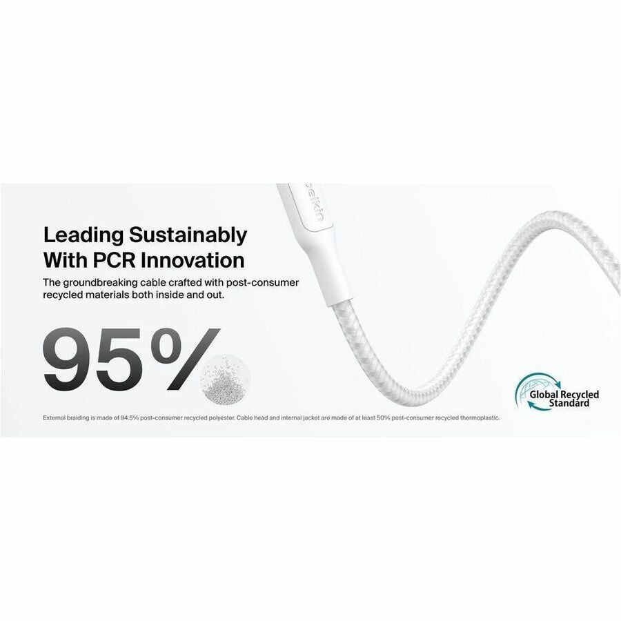 C C CBL 240W 1M WHT 2pk