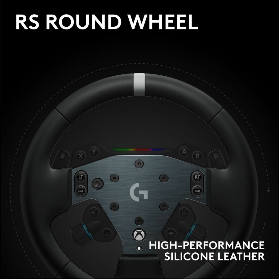 Logitech G RS50 System, 3-Piece Sim Racing Steering Wheel Setup - RS50 Wheel base with 8 Nm Direct Drive, RS Wheel Hub with 13 Buttons and RS Round Wheel 11-inch - For Xbox/PC