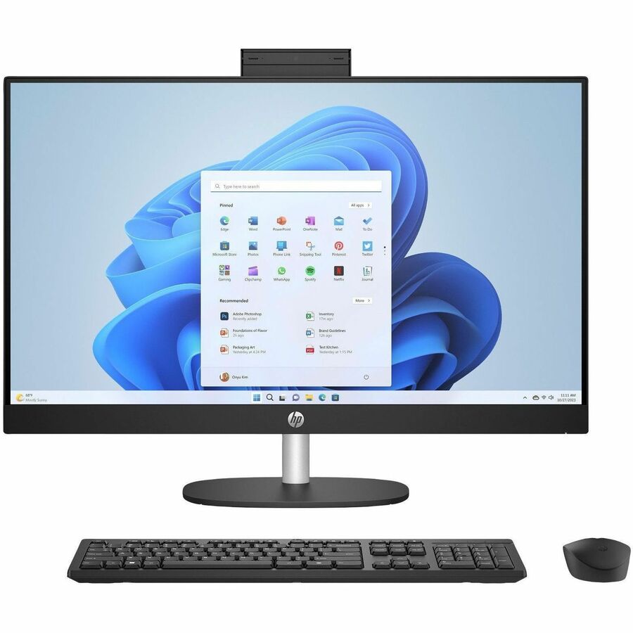 HP 27-cr0000i 27-cr0109c All-in-One Computer - Intel Core i5 13th Gen i5-1334U - 16 GB - 1 TB PCI Express NVMe SSD - 27" Full HD - Desktop - Jet Black - Refurbished