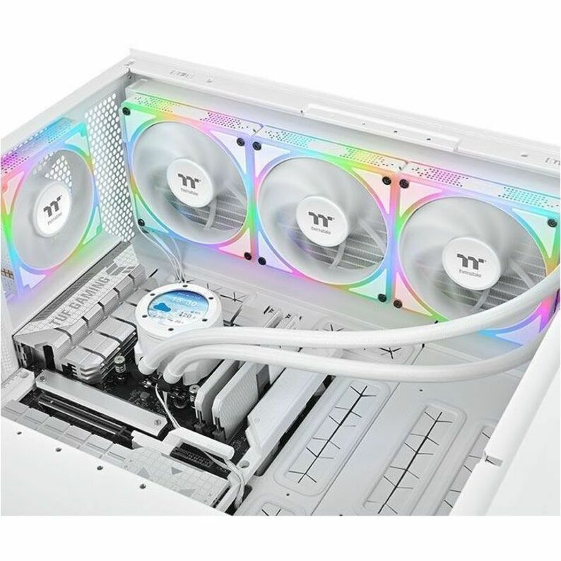 Thermaltake TOUGHFAN EX 140 ARGB Sync PC Cooling Fan - White (3-Fan Pack) - 3 Pack