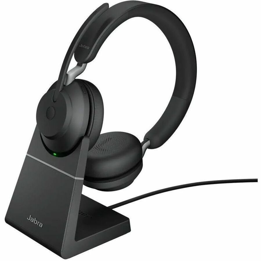 Jabra Evolve2 65 Headset, Black, Effectively cancels outside noise to eliminate distortion with maximum sound efficiency, Wireless, Bluetooth