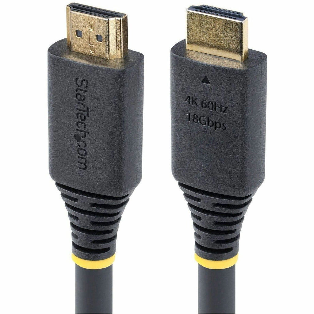 StarTech.com 50ft (15.2m) Active High Speed HDMI Cable, 4K 60Hz/1440p 144Hz, 18Gbps, UHD HDMI 2.0 Cord, TPE Jacket
