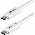 StarTech.com 3ft (1m) Thunderbolt 5 Cable, 80Gbps/120Gbps, 240W PD, 8K 60Hz, Certified Thunderbolt Cable - White
